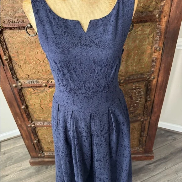 Lindy Bop Elegant Navy Lace dress set 10